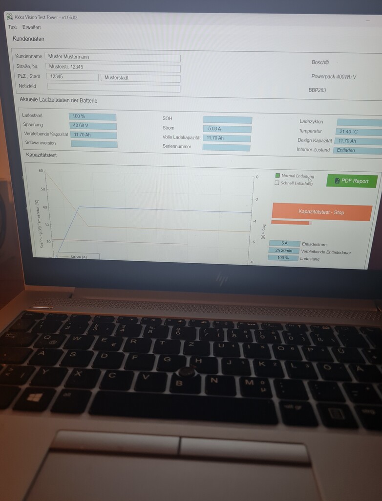 E-Bike Akku Kapazitätstest